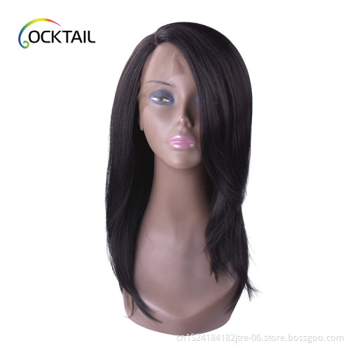 Imported japanese fiber heat resistant synthetic hair lace front wig, tangle free xuchang synthetic lace wig to kenya